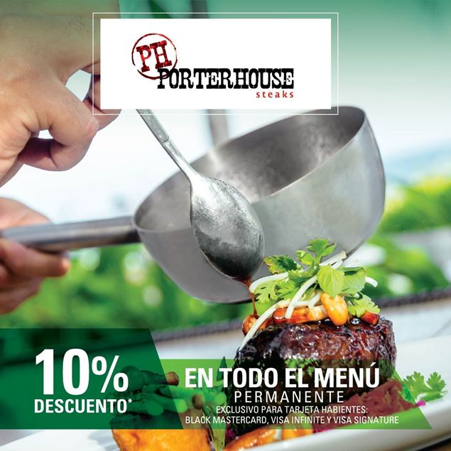 Foto de 10% de descuento permanente en PorterHouse Steak